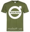Чоловіча футболка Logo Volvo Оливковий фото