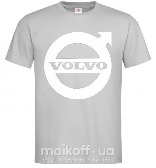 Мужская футболка Logo Volvo Серый фото