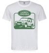 Чоловіча футболка Land rover car Білий фото