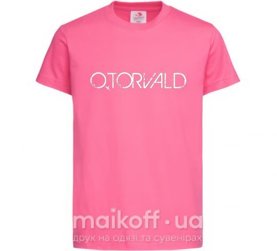 Дитяча футболка Otorvald Яскраво-рожевий фото