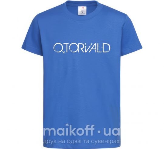 Дитяча футболка Otorvald Яскраво-синій фото