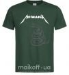 Мужская футболка Metallika snake Темно-зеленый фото