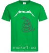 Мужская футболка Metallika snake Зеленый фото