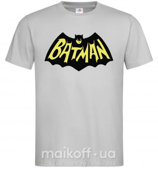 Чоловіча футболка Batmans print Сірий фото