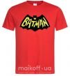 Чоловіча футболка Batmans print Червоний фото