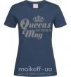 Жіноча футболка May Queen Темно-синій фото