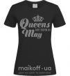 Женская футболка May Queen Черный фото