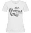 Жіноча футболка May Queen Білий фото