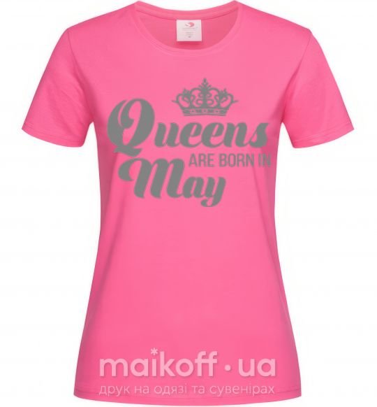 Женская футболка May Queen Ярко-розовый фото