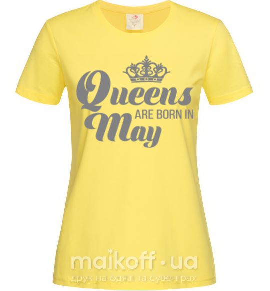 Женская футболка May Queen Лимонный фото