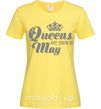 Жіноча футболка May Queen Лимонний фото