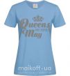 Жіноча футболка May Queen Блакитний фото