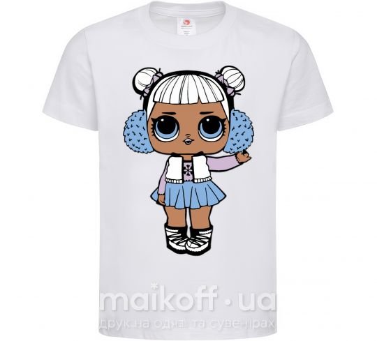 Детская футболка LOL Surprise Кукла в жилетке Белый фото