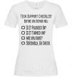 Жіноча футболка Tech support checklist Білий фото