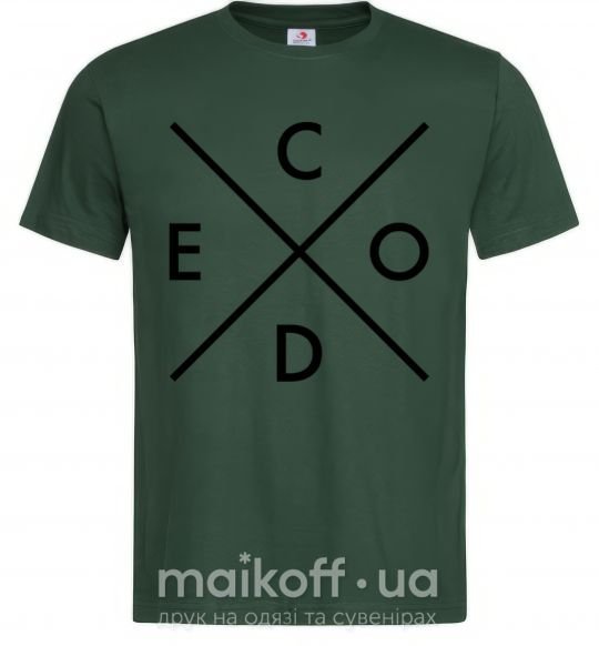 Чоловіча футболка C o d e Темно-зелений фото