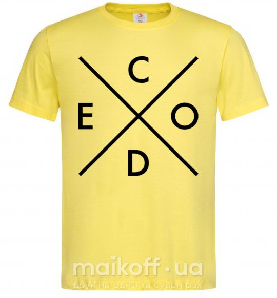 Чоловіча футболка C o d e Лимонний фото