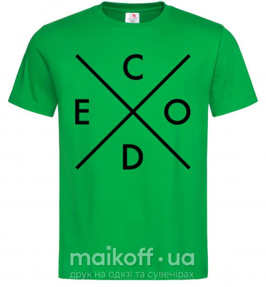 Мужская футболка C o d e Зеленый фото