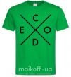 Мужская футболка C o d e Зеленый фото