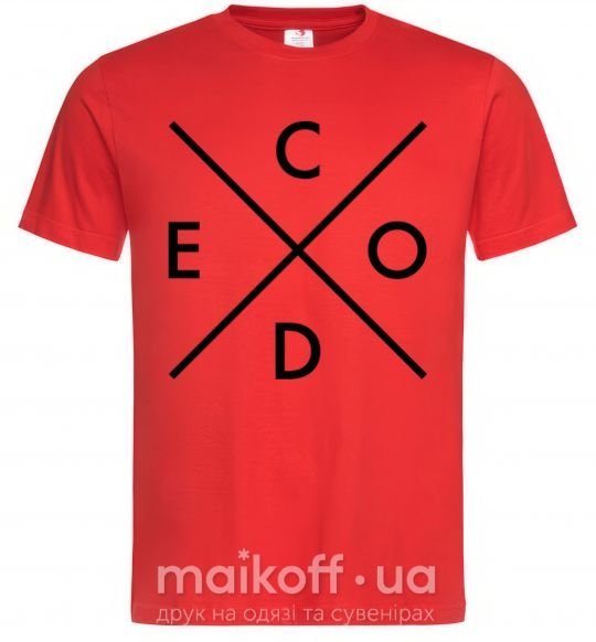 Чоловіча футболка C o d e Червоний фото