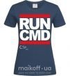 Жіноча футболка Run CMD Темно-синій фото