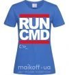 Жіноча футболка Run CMD Яскраво-синій фото