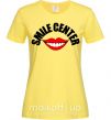 Женская футболка Smile center Лимонный фото