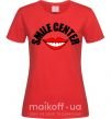 Женская футболка Smile center Красный фото
