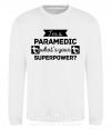 Свитшот I'm a paramedic what's your superpower Белый фото