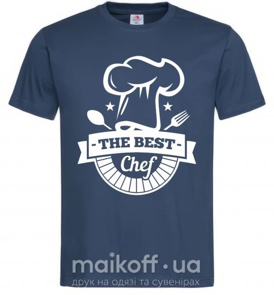 Чоловіча футболка The best chef Темно-синій фото