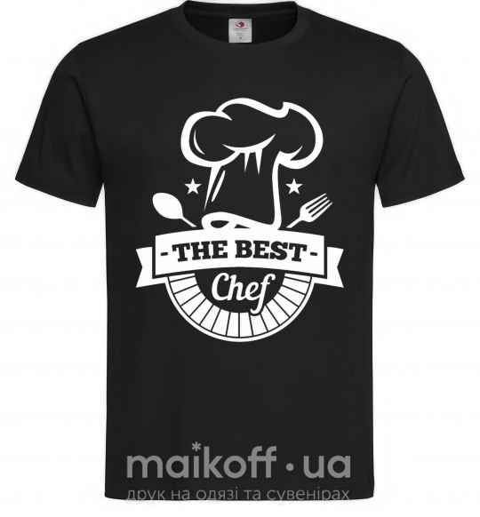 Мужская футболка The best chef Черный фото