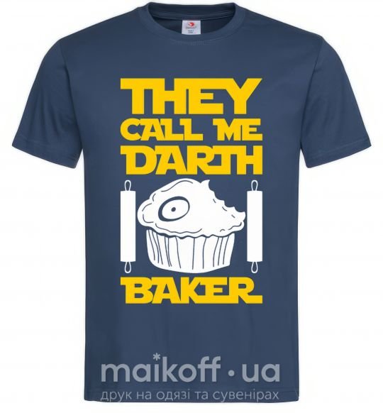 Мужская футболка They call me Darth Baker Темно-синий фото