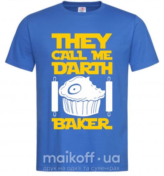 Чоловіча футболка They call me Darth Baker Яскраво-синій фото