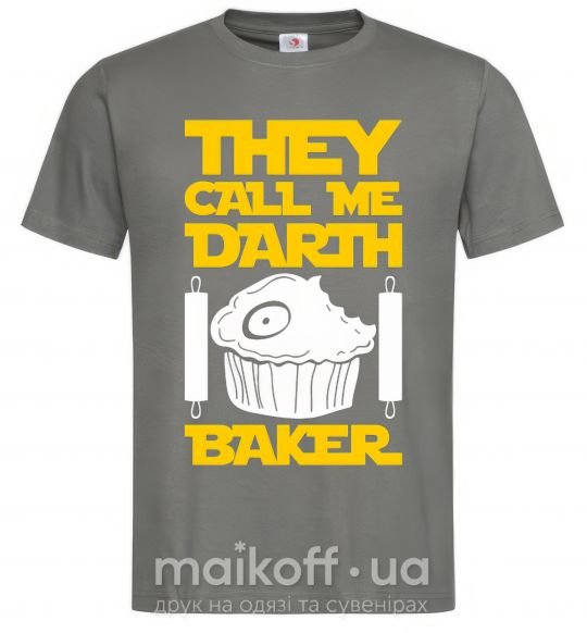Чоловіча футболка They call me Darth Baker Графіт фото
