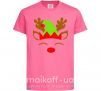 Детская футболка Chrismas deer son Ярко-розовый фото