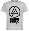 Чоловіча футболка Linkin park broken logo Сірий фото