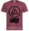Чоловіча футболка Linkin park broken logo Бордовий фото