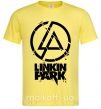 Мужская футболка Linkin park broken logo Лимонный фото