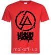 Чоловіча футболка Linkin park broken logo Червоний фото