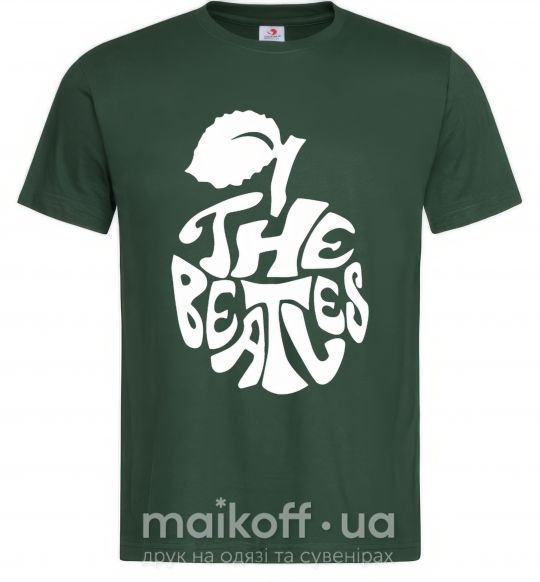 Мужская футболка The beatles apple Темно-зеленый фото