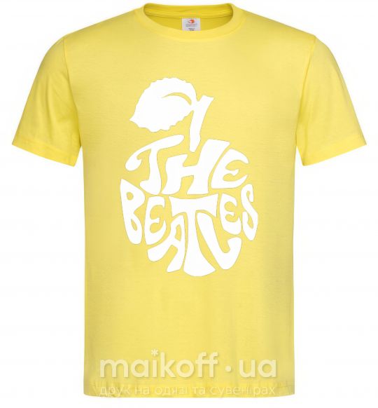 Мужская футболка The beatles apple Лимонный фото