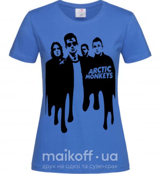 Жіноча футболка Arctic monkeys figures Яскраво-синій фото