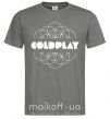 Мужская футболка Coldplay white logo Графит фото