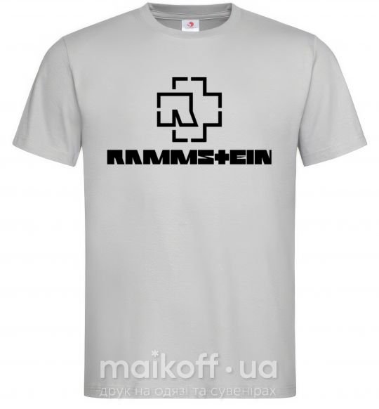 Чоловіча футболка Rammstein logo Сірий фото