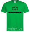Мужская футболка Rammstein logo Зеленый фото