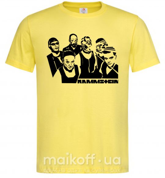 Мужская футболка Rammstein группа Лимонный фото