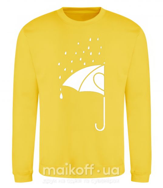 Світшот Umbrella man Сонячно жовтий фото