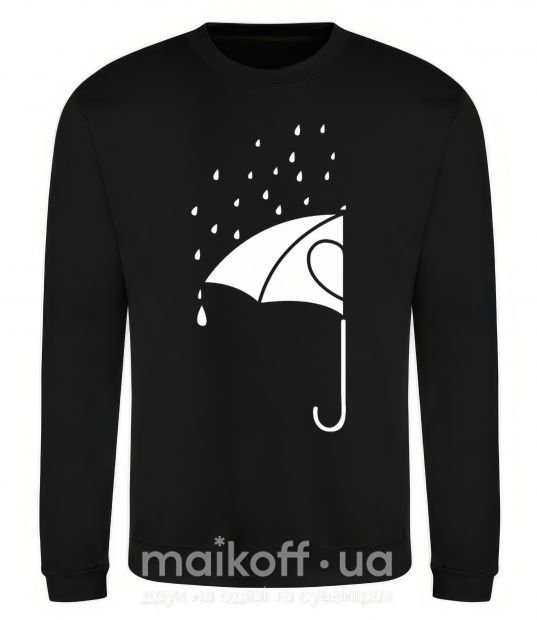 Світшот Umbrella man Чорний фото