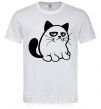 Чоловіча футболка Grupy cat boy Білий фото