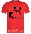 Мужская футболка Grupy cat boy Красный фото