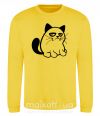 Світшот Grupy cat boy Сонячно жовтий фото
